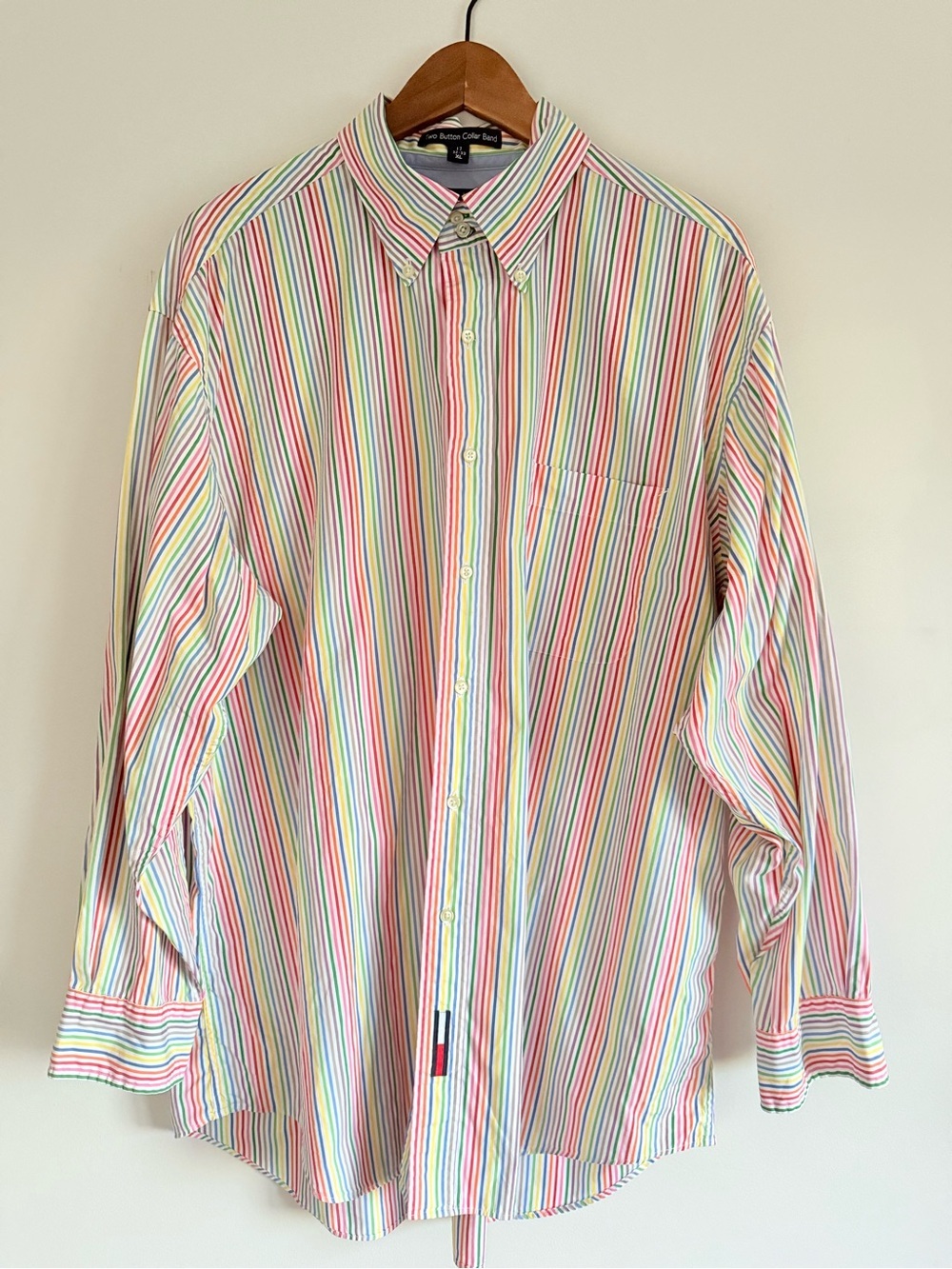Tommy Hilfiger Striped Cotton Button-Down Shirt - Multicolor